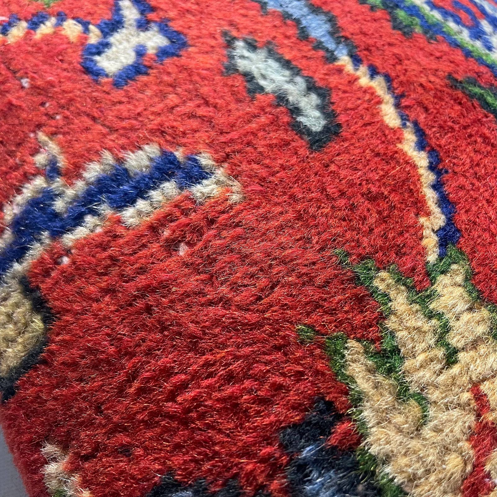 Vintage Hand Made Rug Cushion Cover, Decorative Rug Pillow Cover, Large Vintage Turkish Rug Cushion Cover photo vinterior