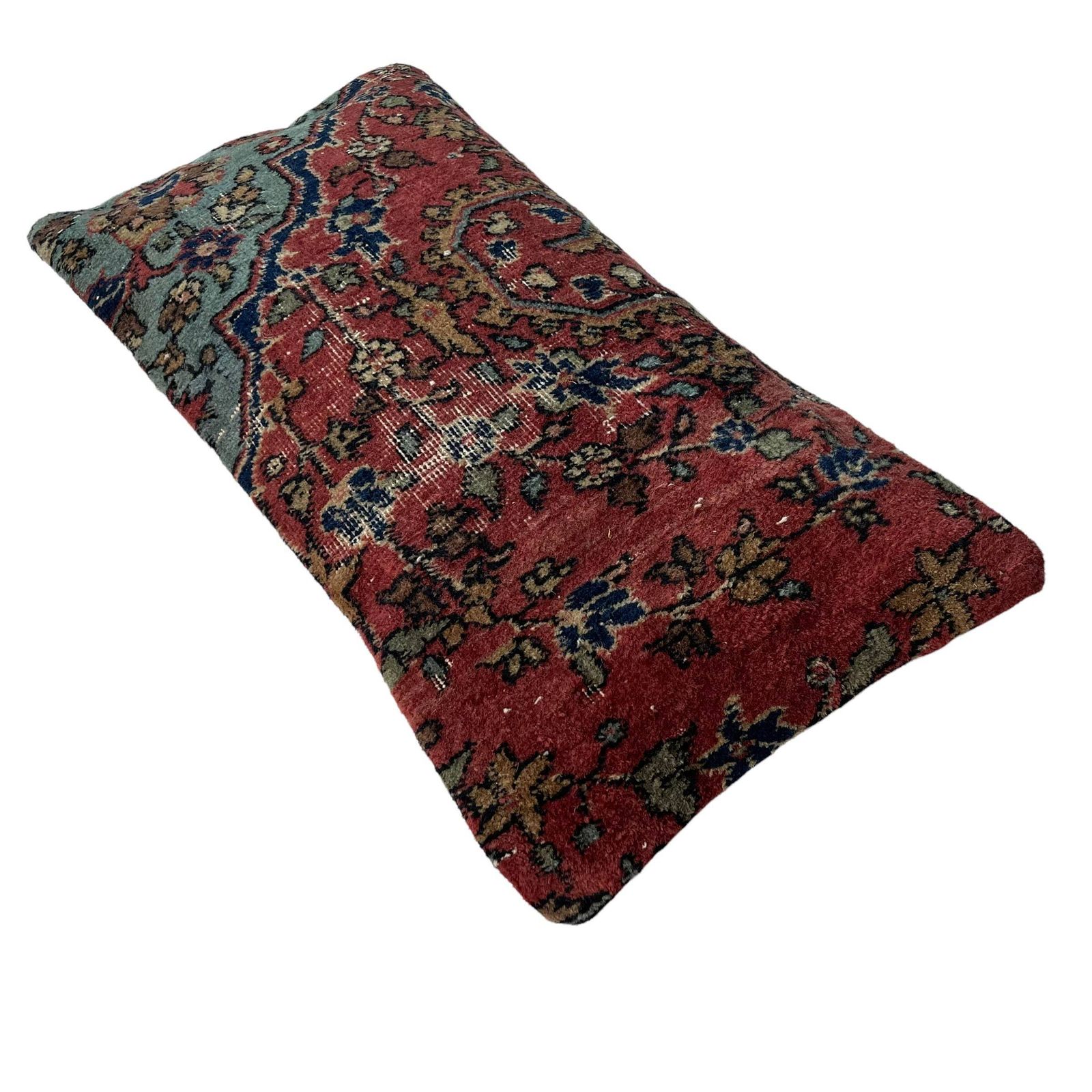 photo for sale Vintage Hand Made Rug Cushion Cover,  Decorative Rug Pillow Cover, Large Vintage Turkish Rug Cushion Cover