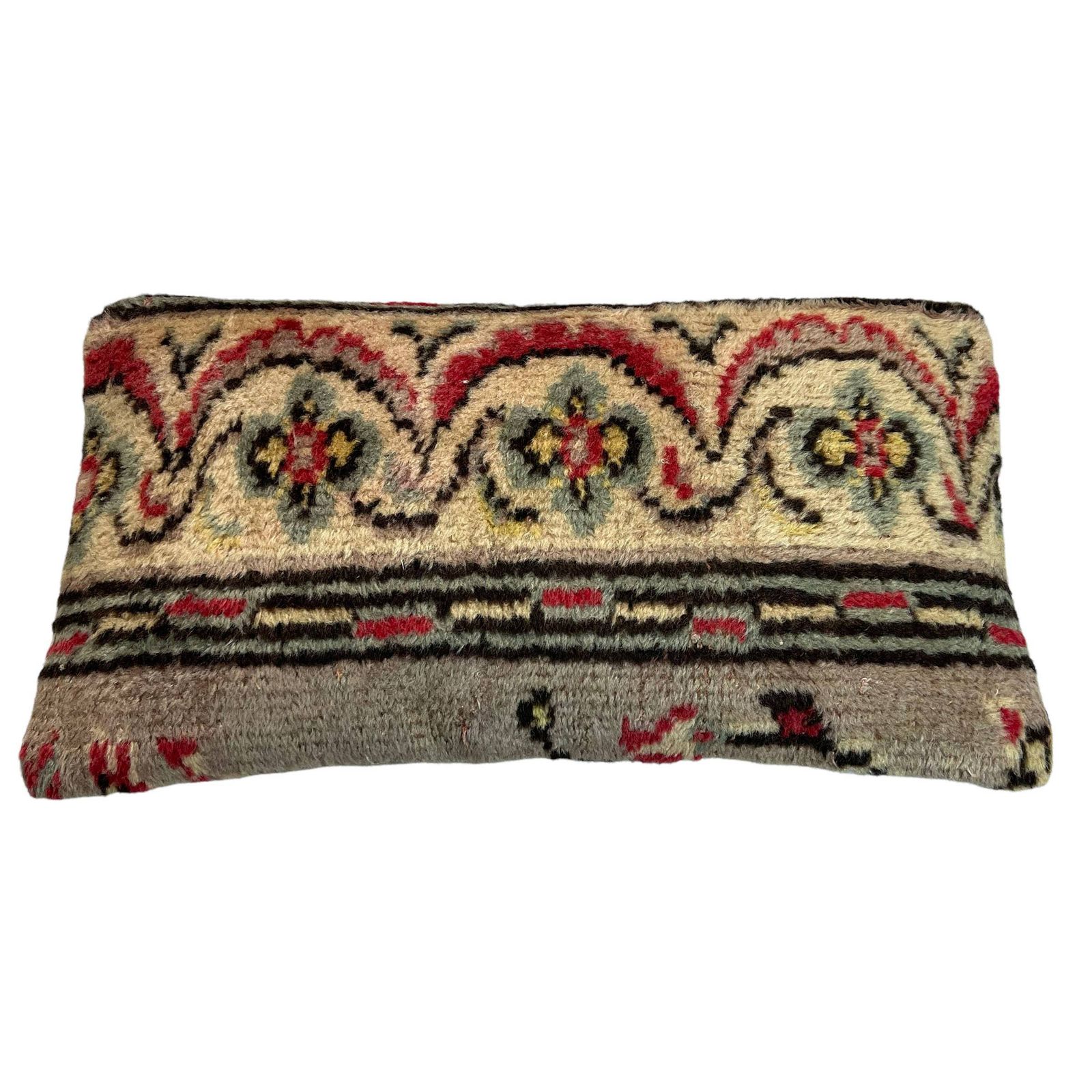 photo for sale Vintage Hand Made Rug Cushion Cover, Decorative Rug Pillow Cover, Large Vintage Turkish Rug Cushion Cover