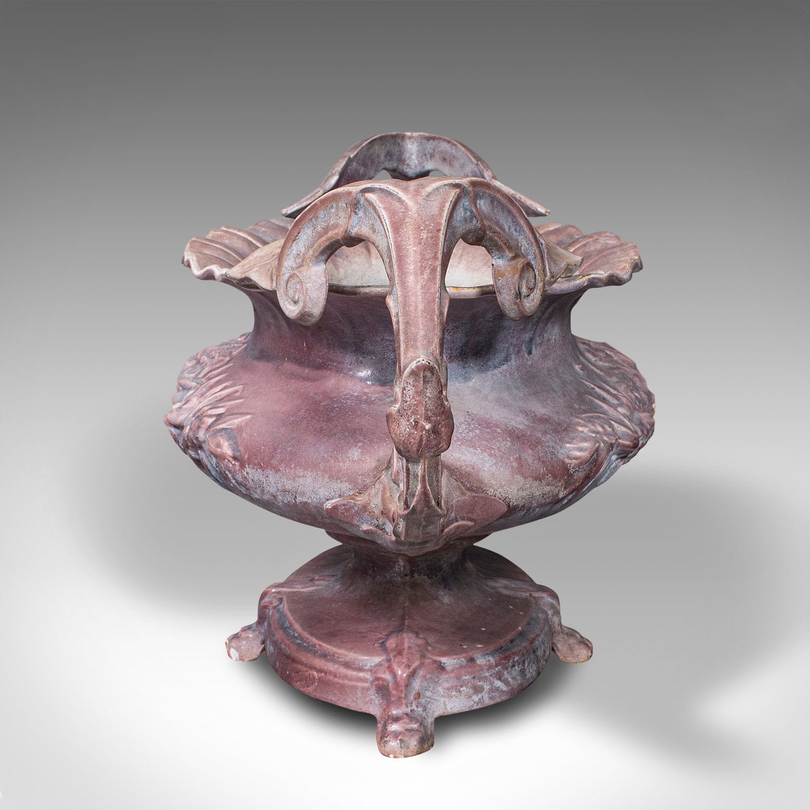 Large Antique Ornamental Planter, English, Cast Iron Jardiniere, 1850 photo for sale