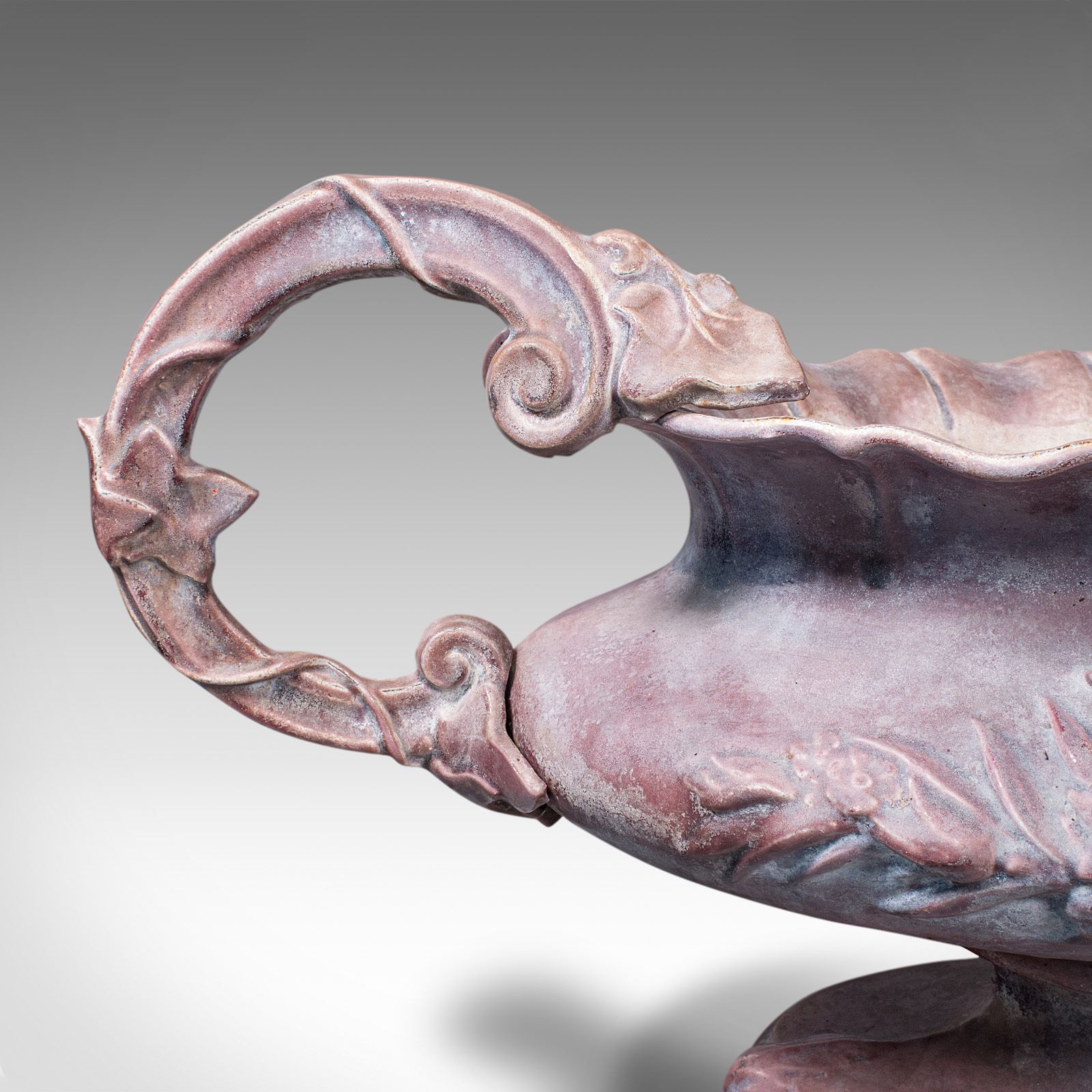 3750.0 Large Antique Ornamental Planter, English, Cast Iron Jardiniere, 1850 photo