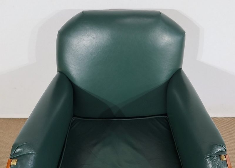 photo buy Pair Of Art Deco Armchairs In Solid Cherry, 1st Part Of The 20th Century