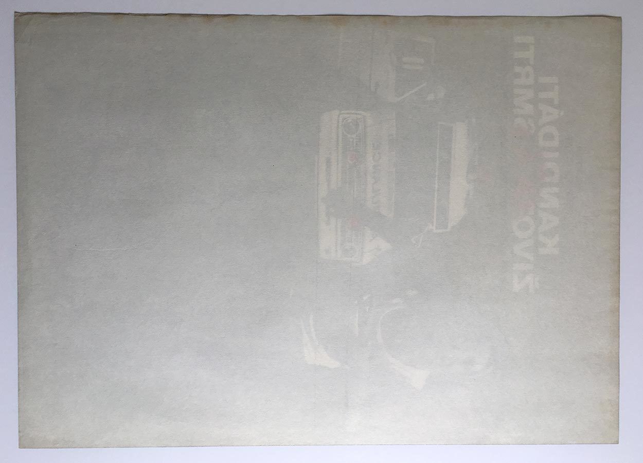 Original Film Poster, Spare Parts, Dobroslav Foll, 1980, Genuine Czech Vintage Print photo 51.0