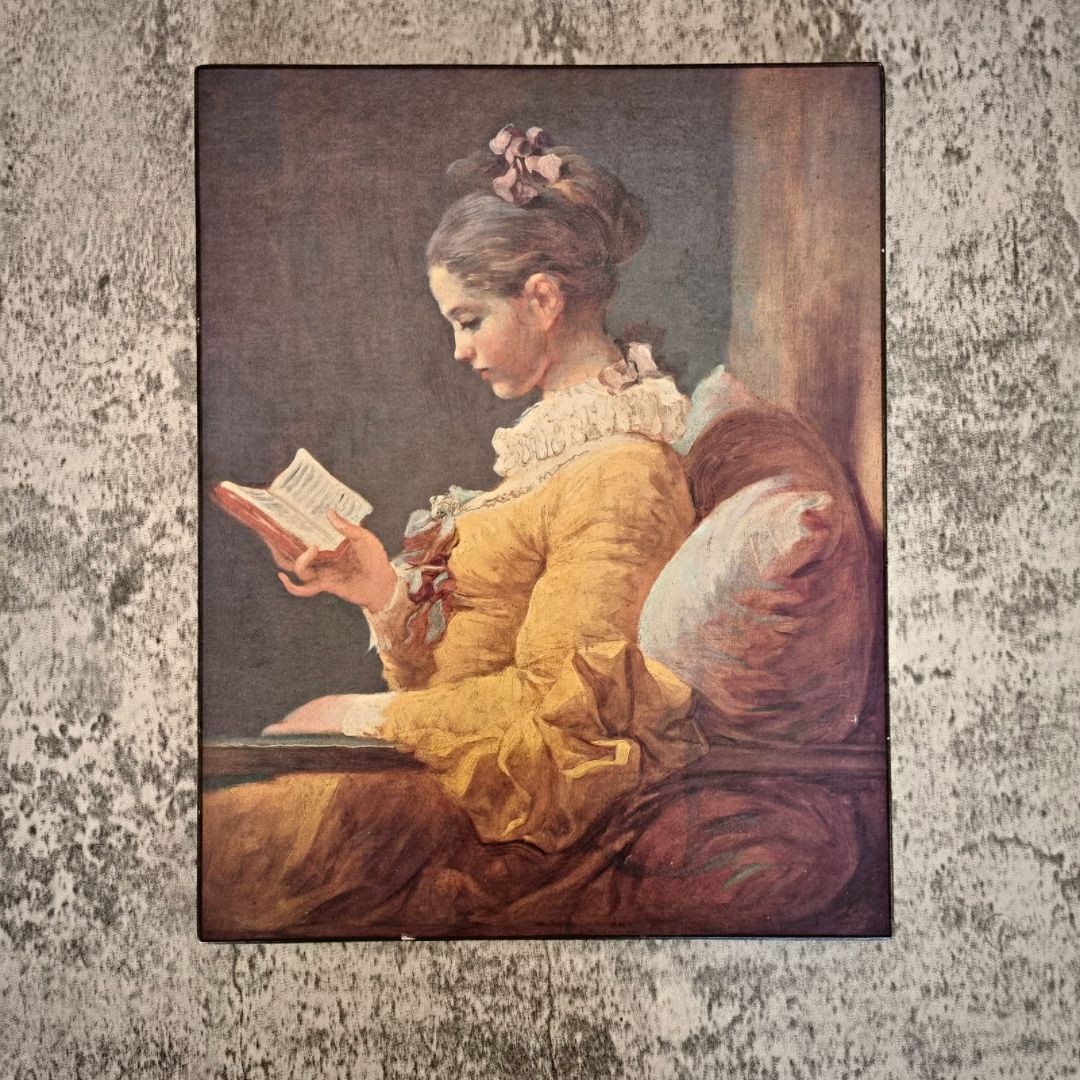 Young Girl Reading Jean Honoré Fragonard High Quality Print Wall Art