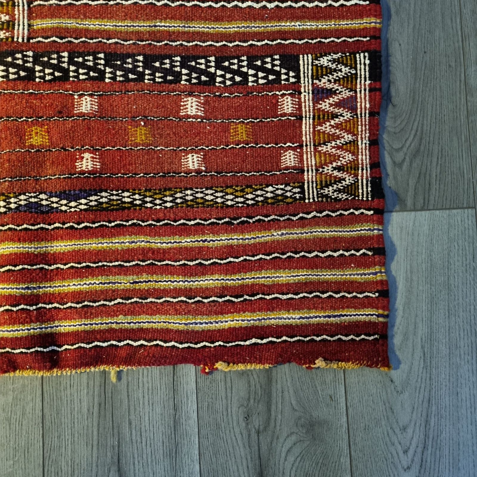 1980s Antique Handmade Moroccan Zemmour Rug   Red photo buy