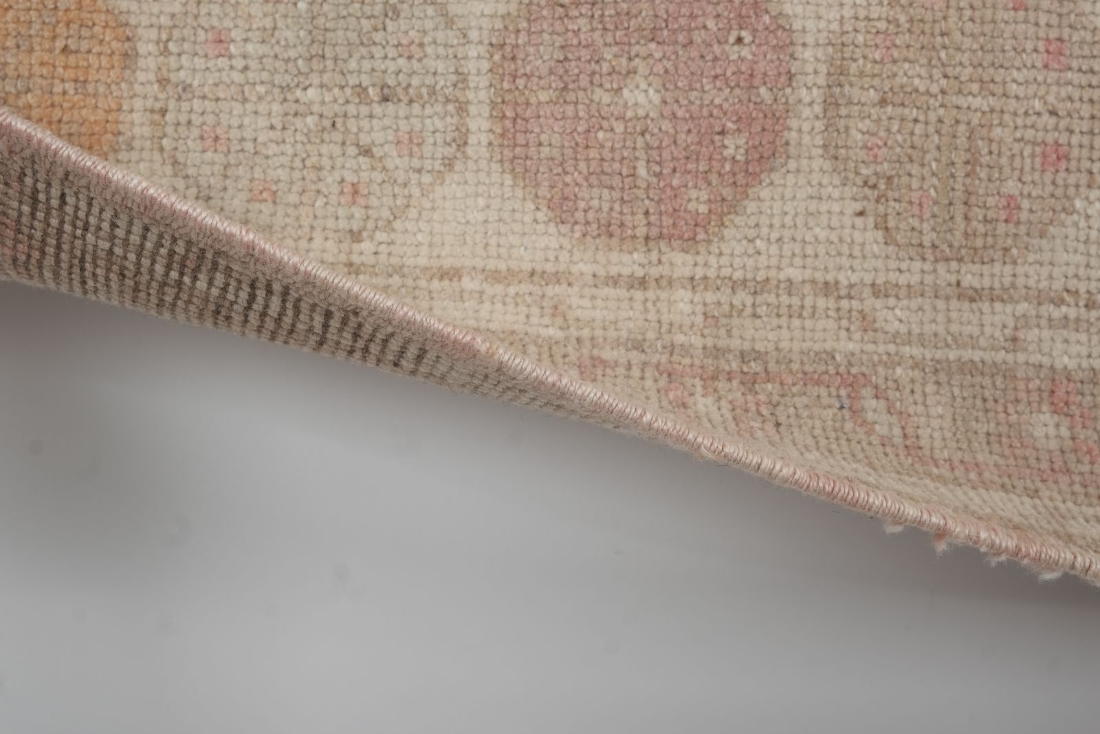 Vintage Faded Large Hand Knotted Hallway Runner 157 X 370 Cm photo vintage