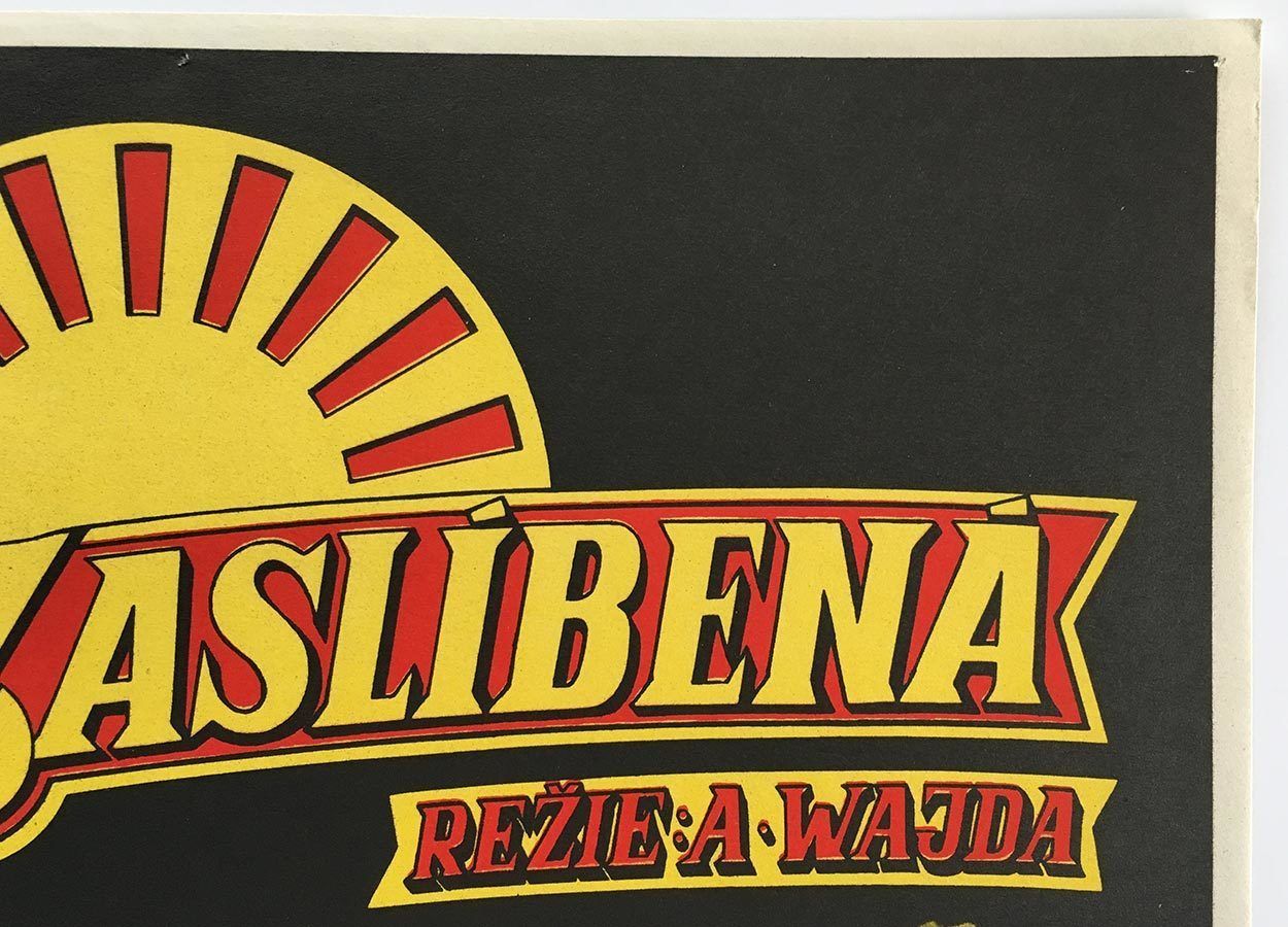 Original Movie Poster, The Promised Land, Dobroslav Foll, 1975, Genuine Czech Print photo for sale