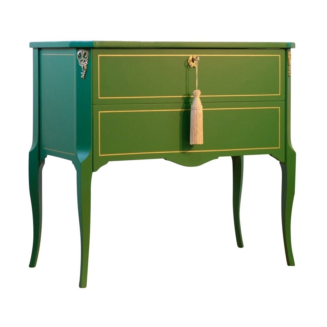 Gustavian Style Commode In Green With Detailing photo furniture