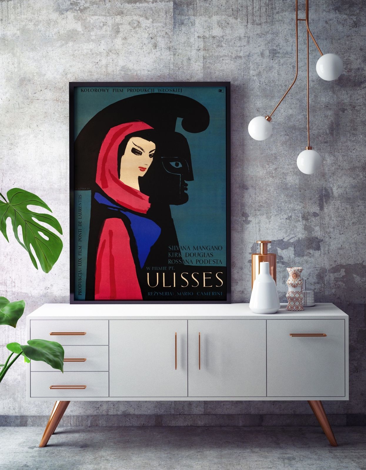 'Ulysses' Original Vintage Movie Poster By Wiktor Gorka, Polish, 1957 photo for sale
