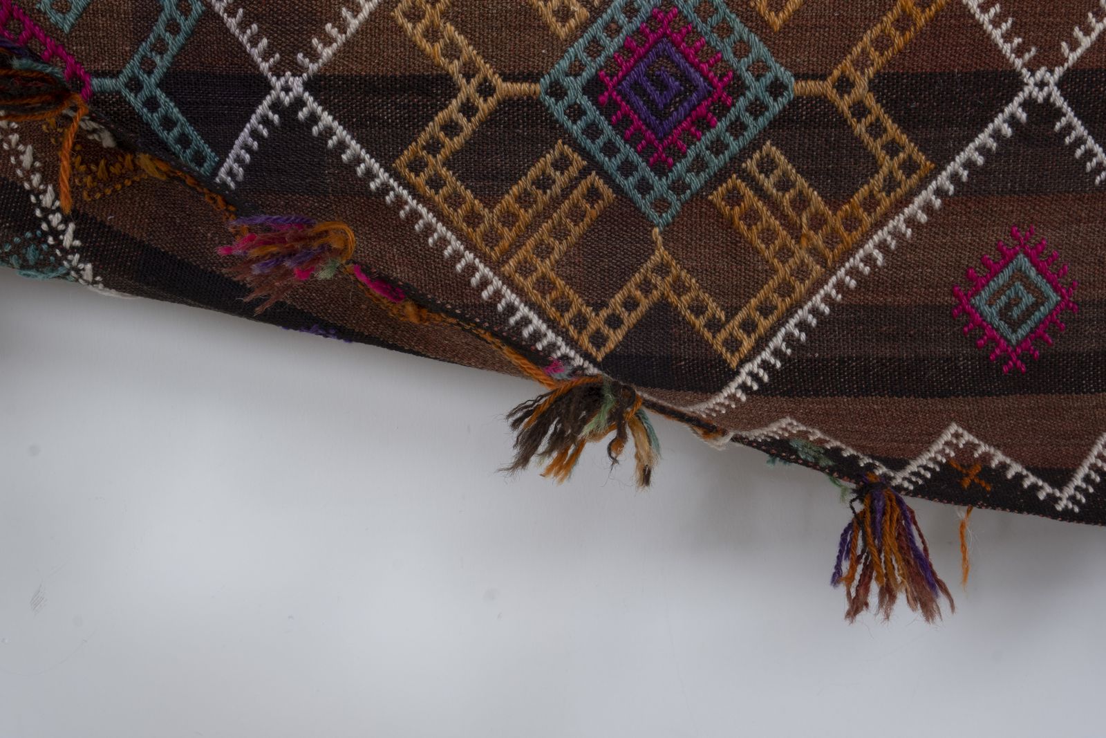 Turkish Tribal Nomadic Flat Weave Pink Tone Kilim Rug  162 X 323 photo 700.0