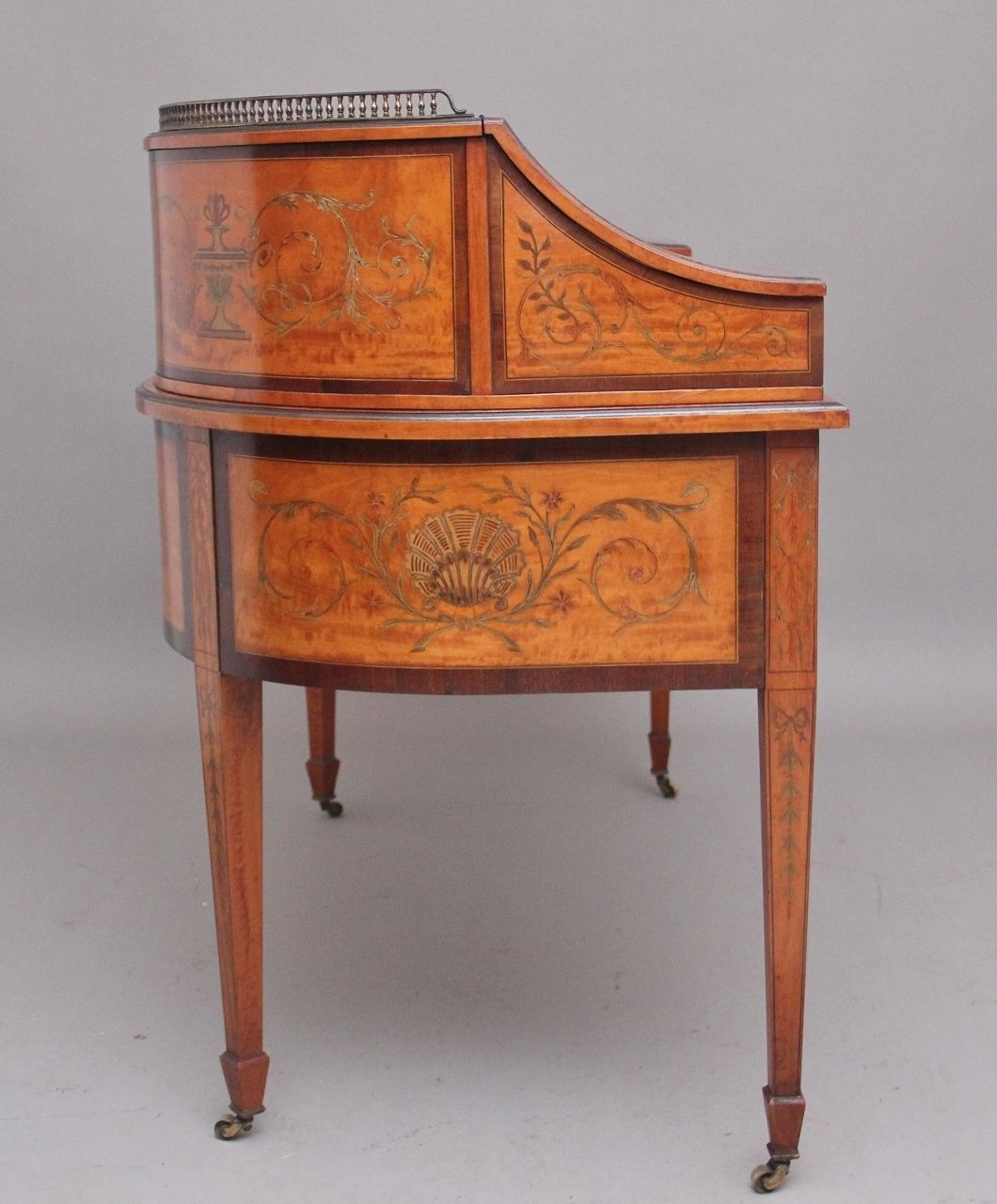 19th Century Satinwood And Inlaid Carlton House Desk photo vinterior