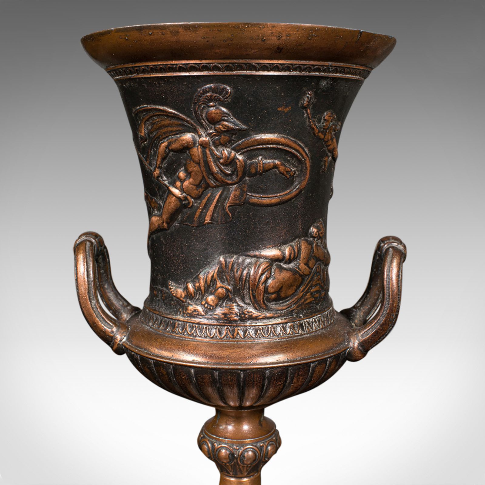 Pair, Antique Grand Tour Urns, Italian, Decorative Vase, Roman Taste photo vinterior