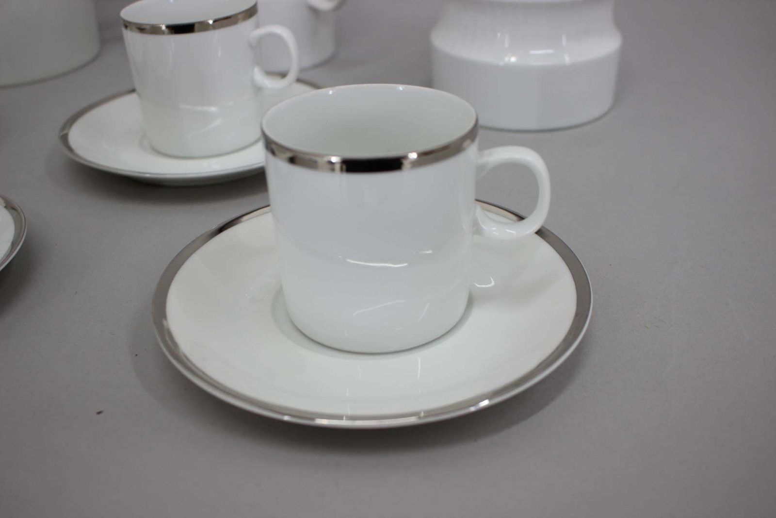 1964 Jaroslav Jezek Exlusive Porcelain Tea Set Nefertiti Czechoslovakia photo vinterior