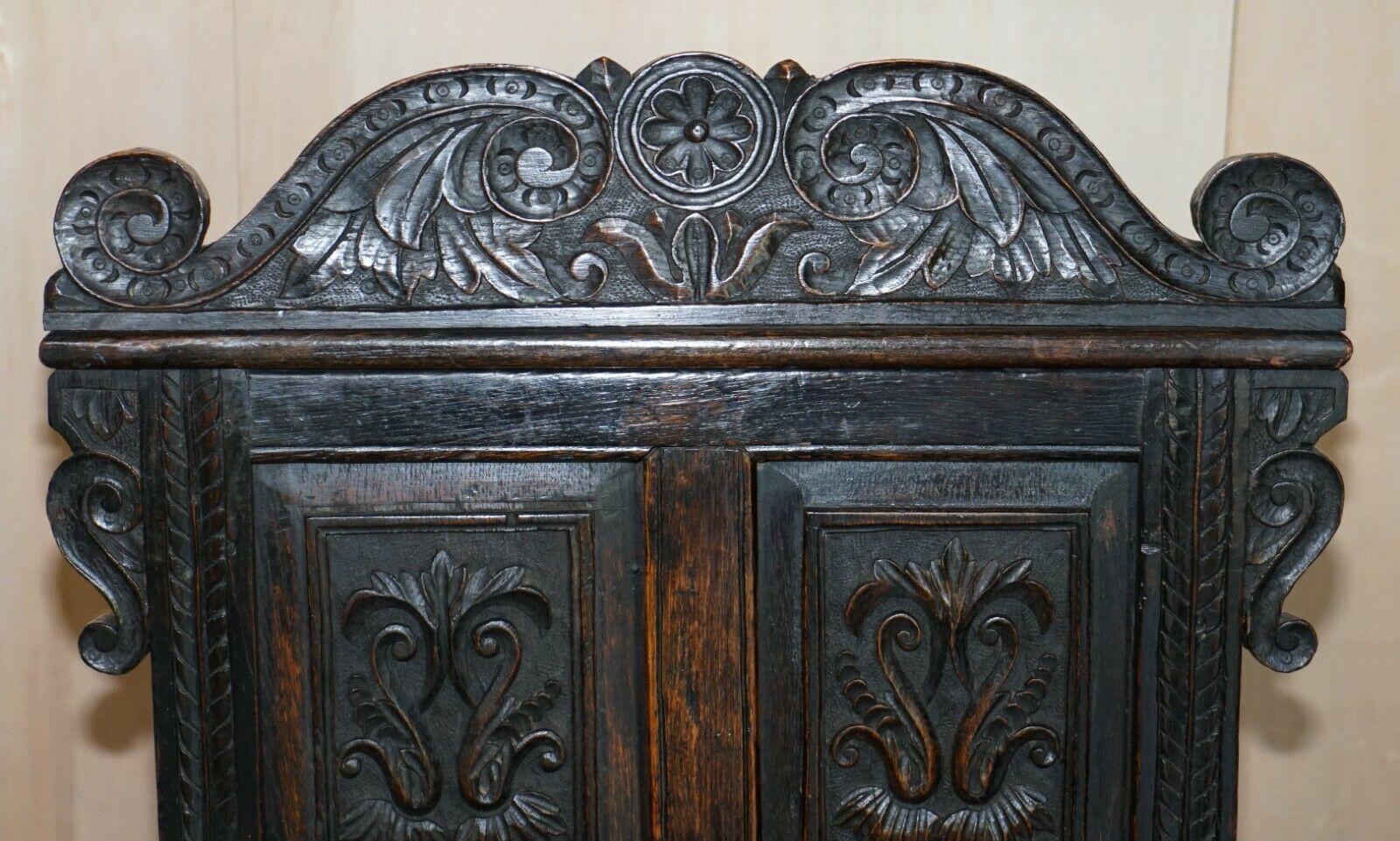 Fine & Rare Original 18th Century 1720 Wainscot Armchair Northern England Oak photo Furniture