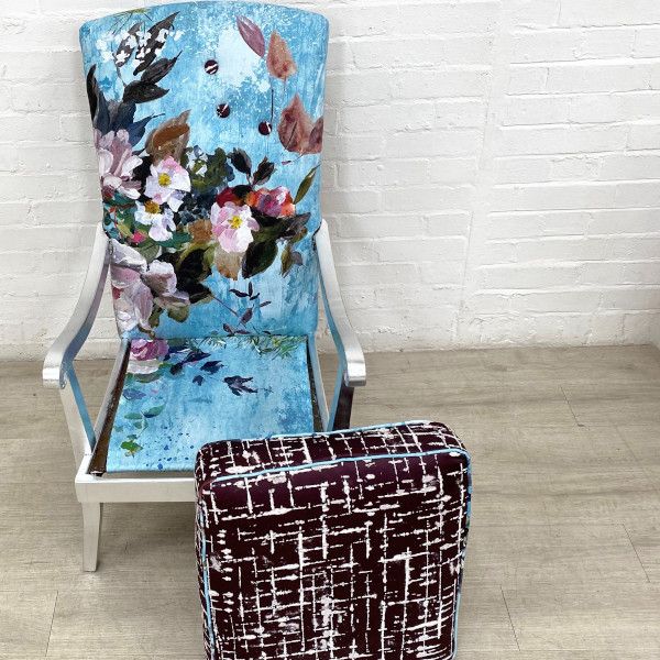 Early Parker Knoll Lounge Chair In Designers Guild Fabrics photo Furniture