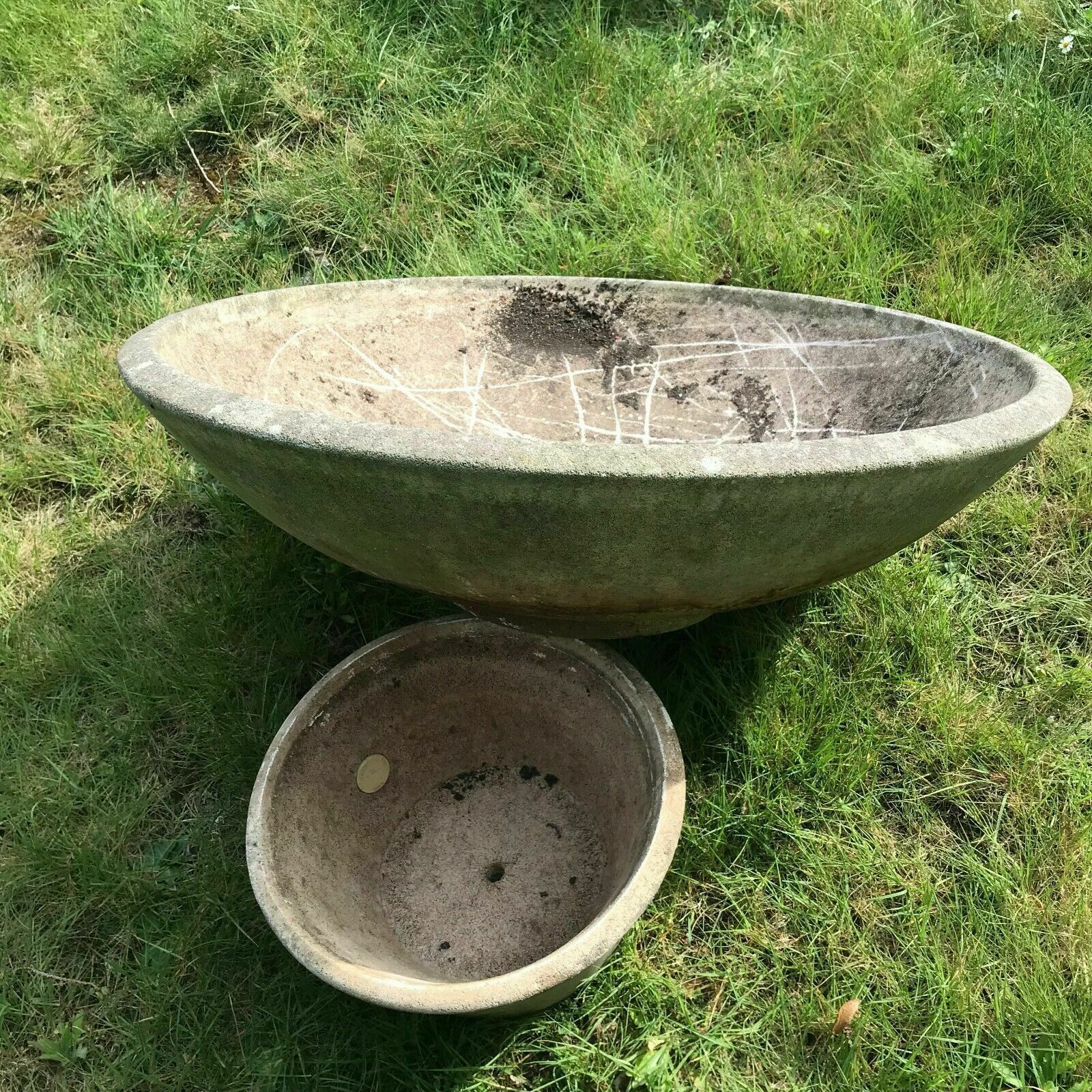 Planter In Reconstituted Cement Maison Grandon Fres XX Century photo Garden Decor