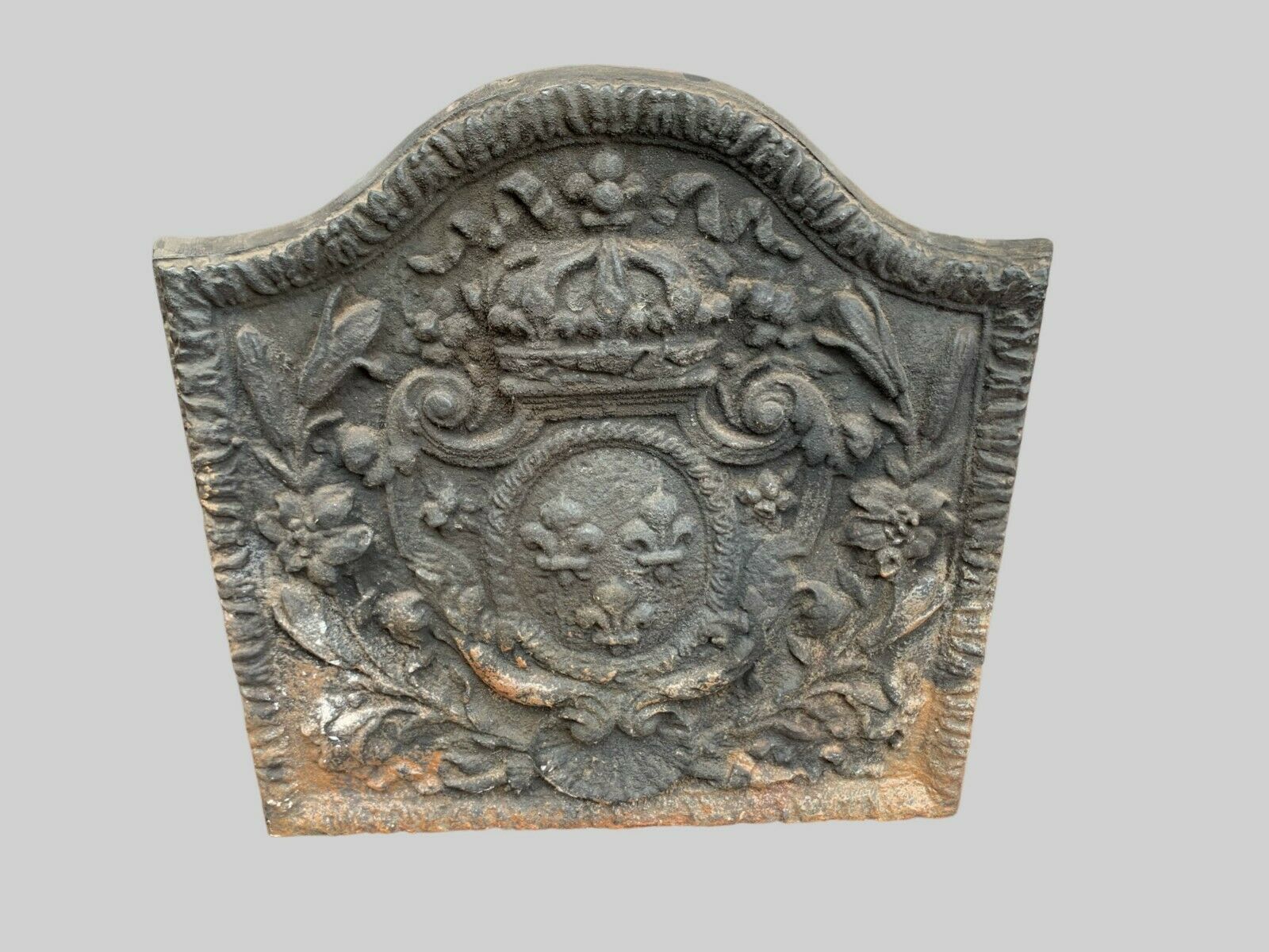 19th Century Cast Iron Fireplace Bottom Plate