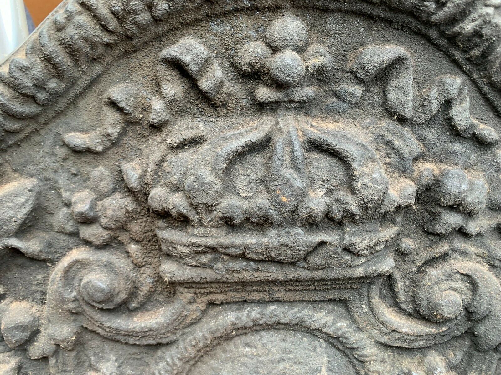 19th Century Cast Iron Fireplace Bottom Plate photo Home Fixtures