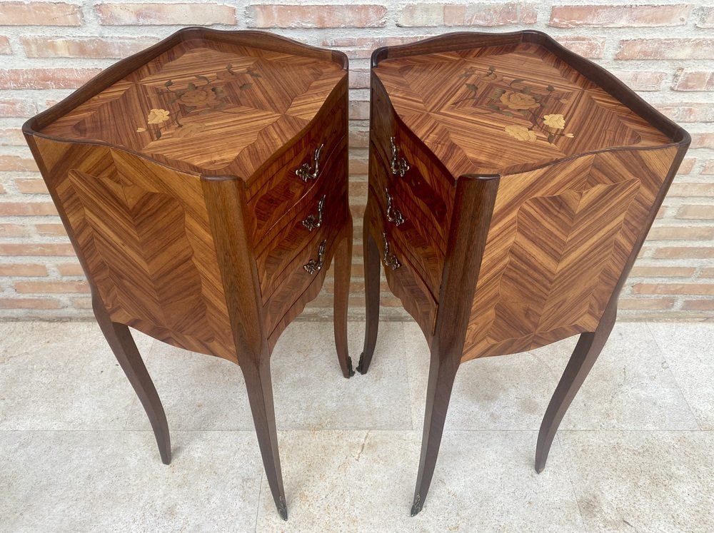 Tulipwood Bedside Tables, Set Of 2 photo 3464.0