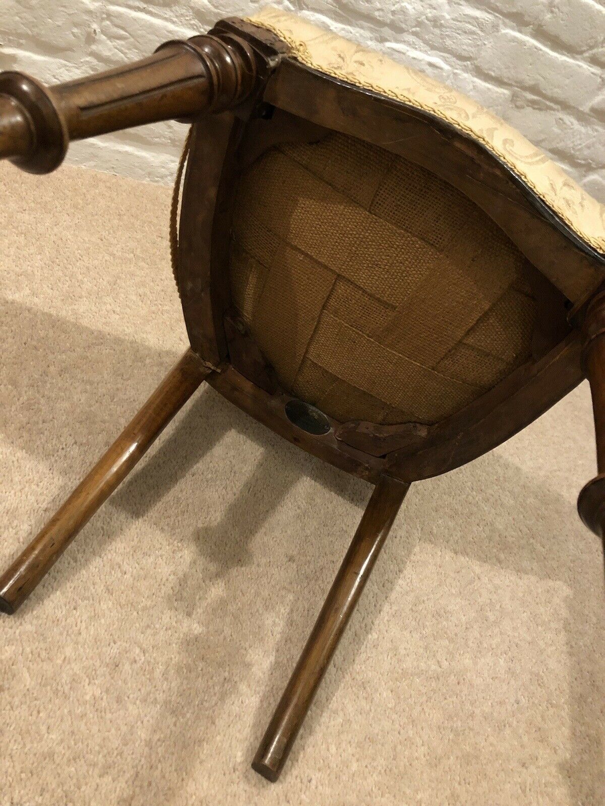 Antique Salesman Sample Chair, Made & Used By W Wallace Of Curtain Rd, London. photo vinterior