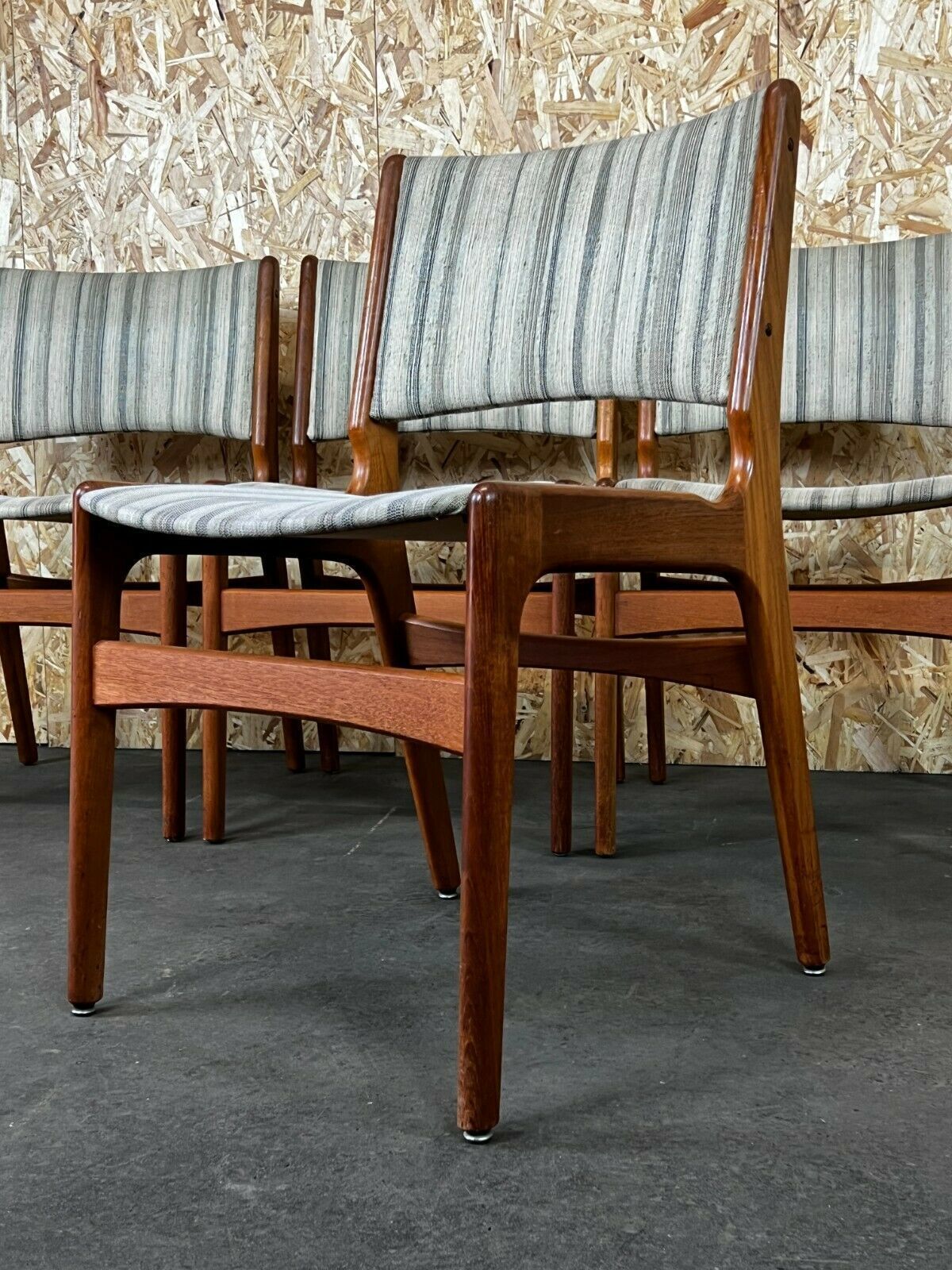 4x 60s 70s Teak Chairs Chair Dining Chair Henning Kjaernulf Danish 60s photo 1082.0