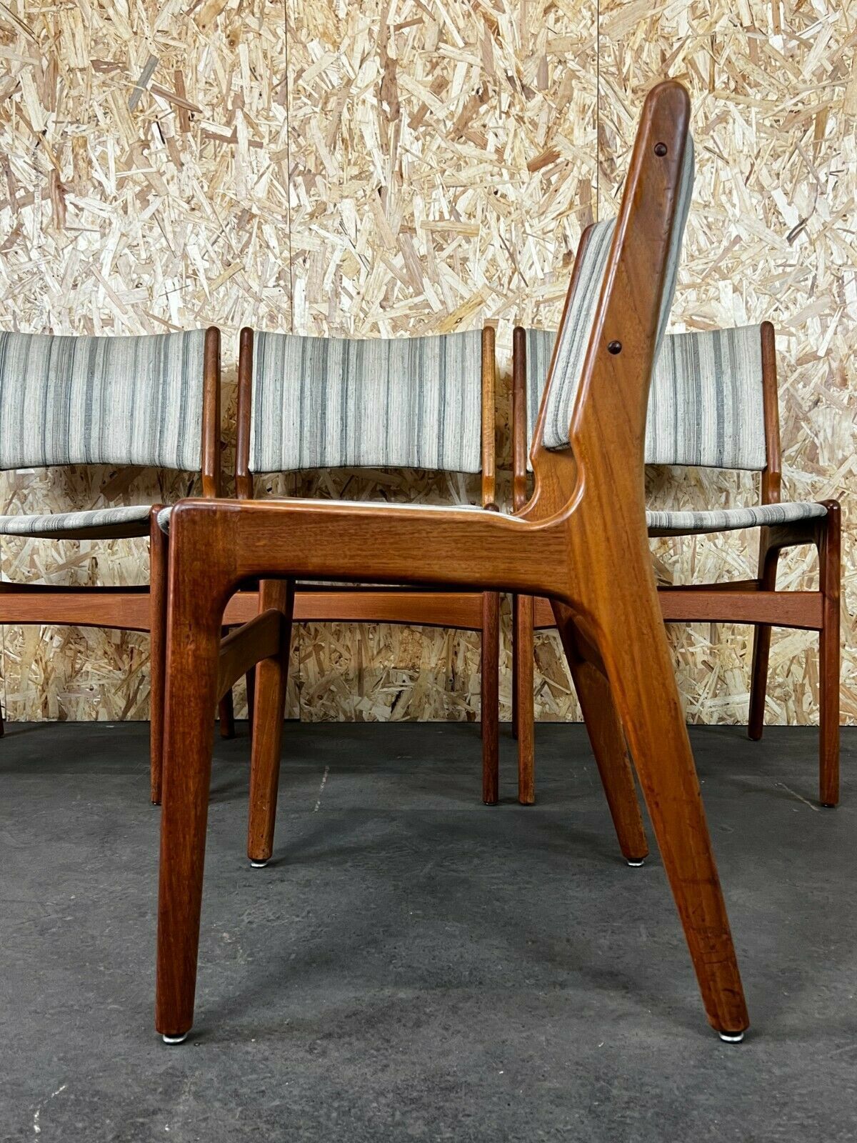 4x 60s 70s Teak Chairs Chair Dining Chair Henning Kjaernulf Danish 60s photo buy