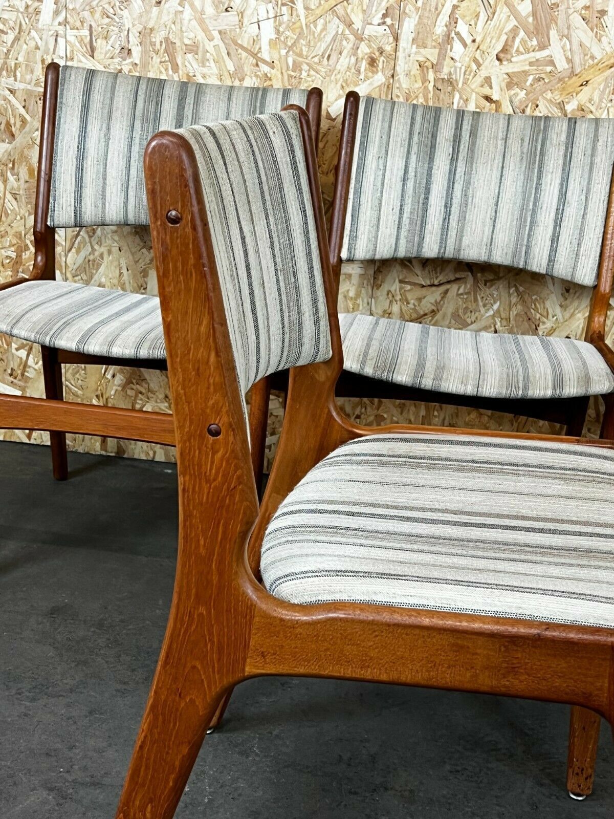 photo for sale 4x 60s 70s Teak Chairs Chair Dining Chair Henning Kjaernulf Danish 60s