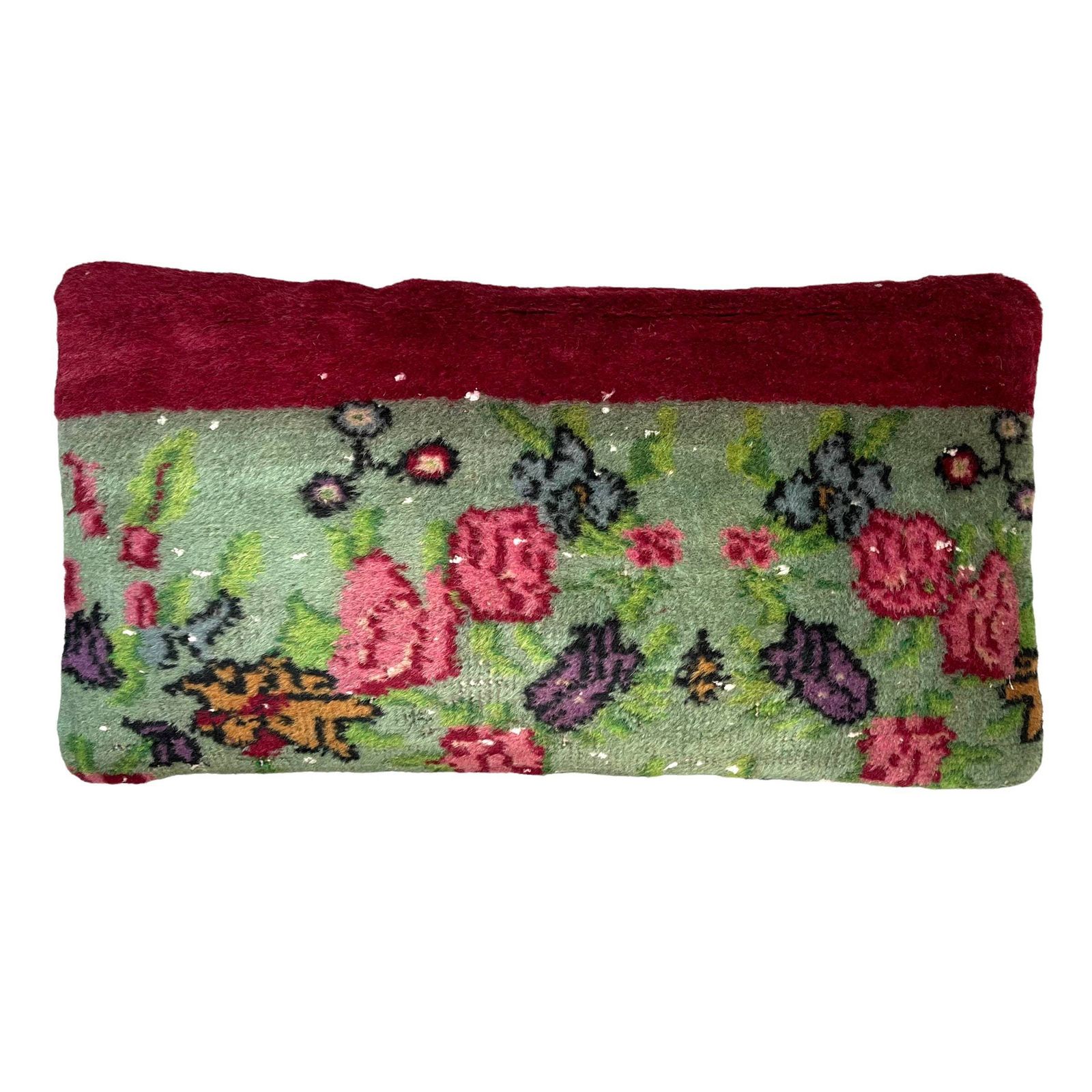 Vintage Hand Made Rug Cushion Cover, Decorative Rug Pillow Cover, Large Vintage Turkish Rug Cushion Cover