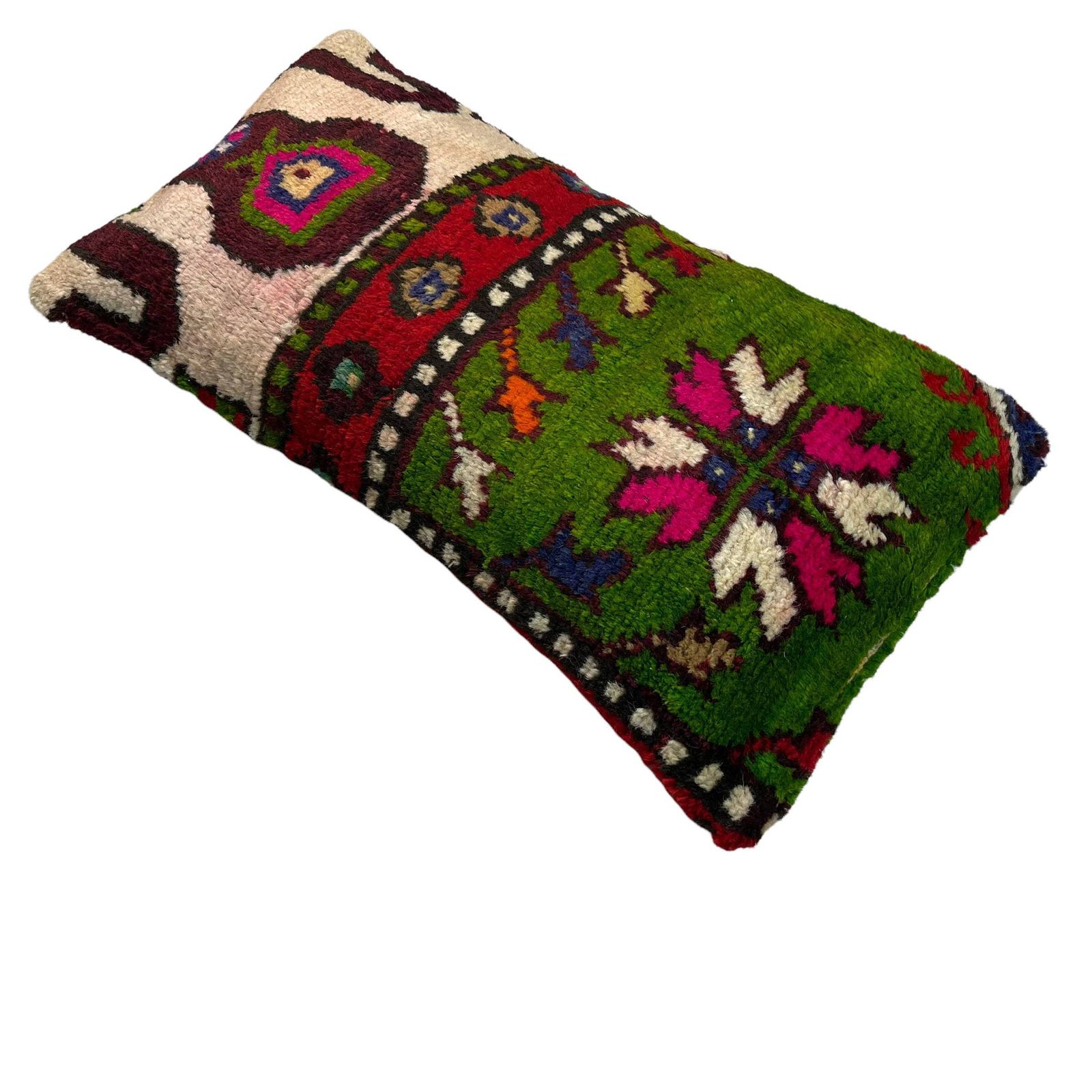 photo furniture 12'' X 24'' Vintage Hand Made Rug Cushion Cover, 30 X 60 Cm Decorative Rug Pillow Cover, Large Vintage Turkish Rug Cushion Cover