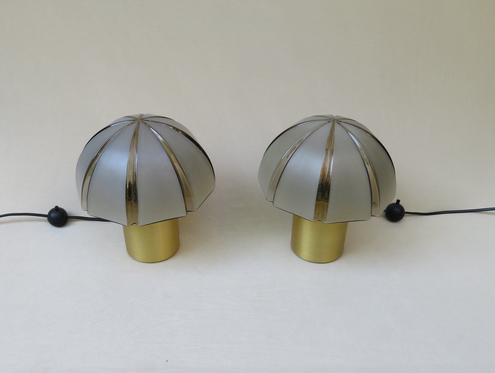Small Mushroom Table Lamps From Peill & Putzler, 1970s, Set Of 2 photo furniture