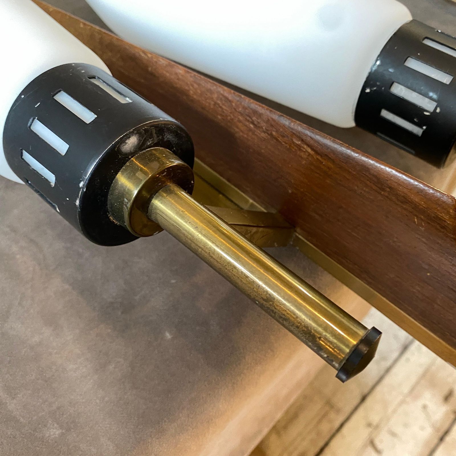 photo furniture 1960s Set Of Two Mid Century Modern Huge Wall Sconces In The Style Of Arredoluce