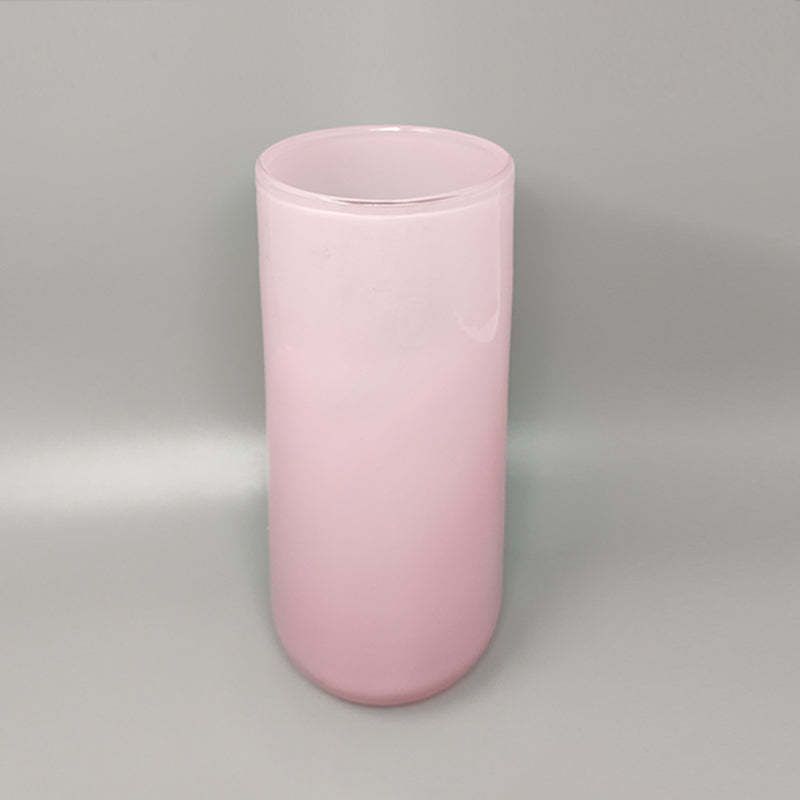 1960s Astonishing Pink Vase By Ca' Dei Vetrai In Murano Glass. Made In Italy photo for sale