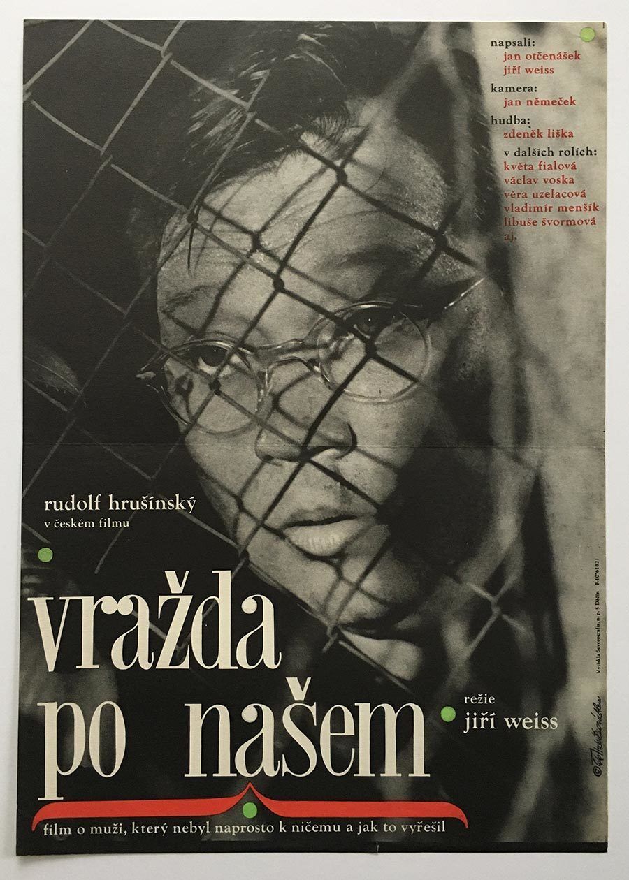 Movie Poster, Murder Czech Style, Alena Hubičková, 1966