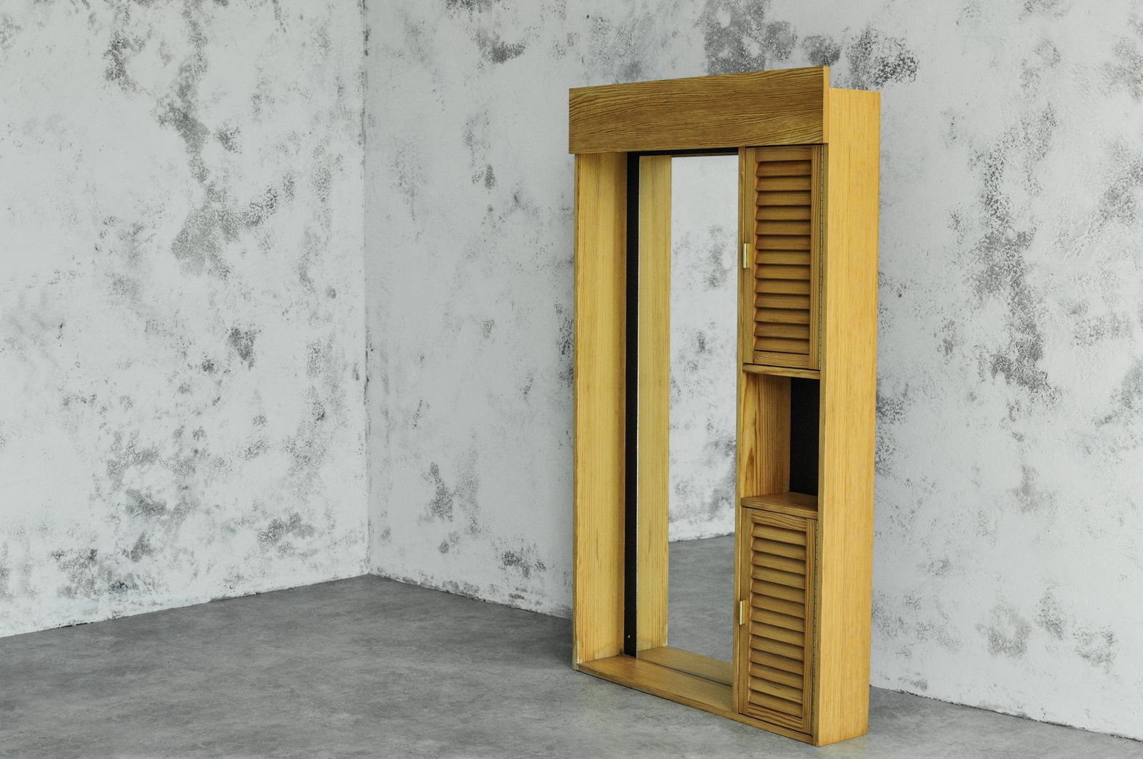 Anteroom Cabinet With Mirror Pine photo furniture