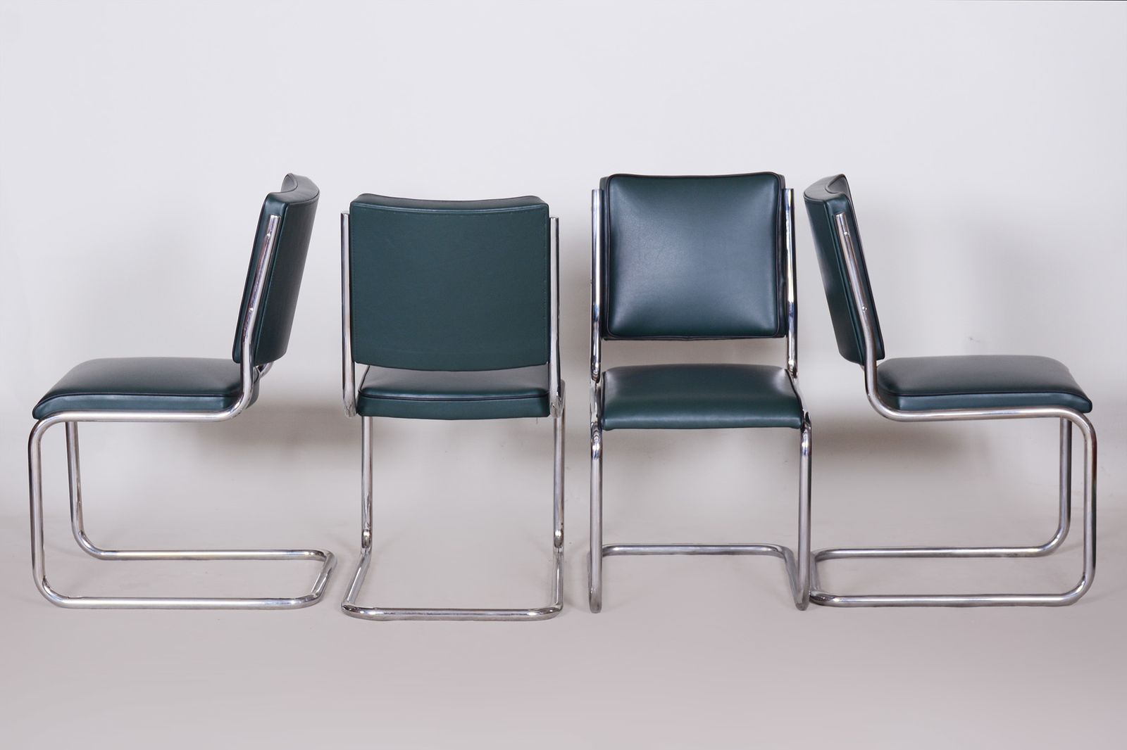 photo furniture Set Of Four Bauhaus Dining Chairs Designed By Anton Lorenz For Slezak Factories