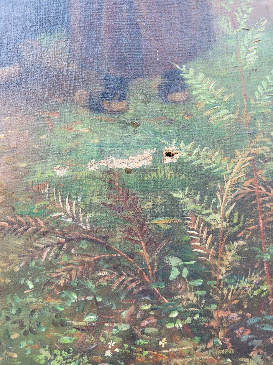 3200.0 F Brillaud, Pair Of Paintings, Hunting Scenes, Xixth Century photo