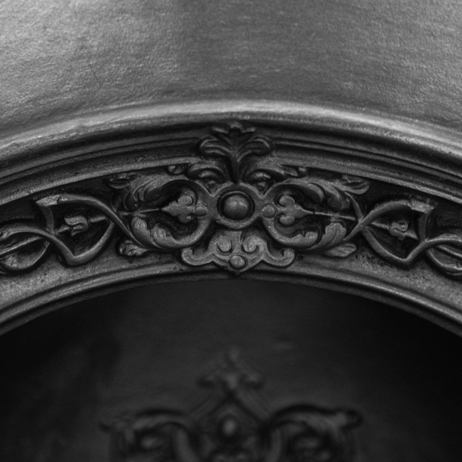 Antique Ornate Late Georgian, Early Victorian Cast Iron Insert photo vinterior