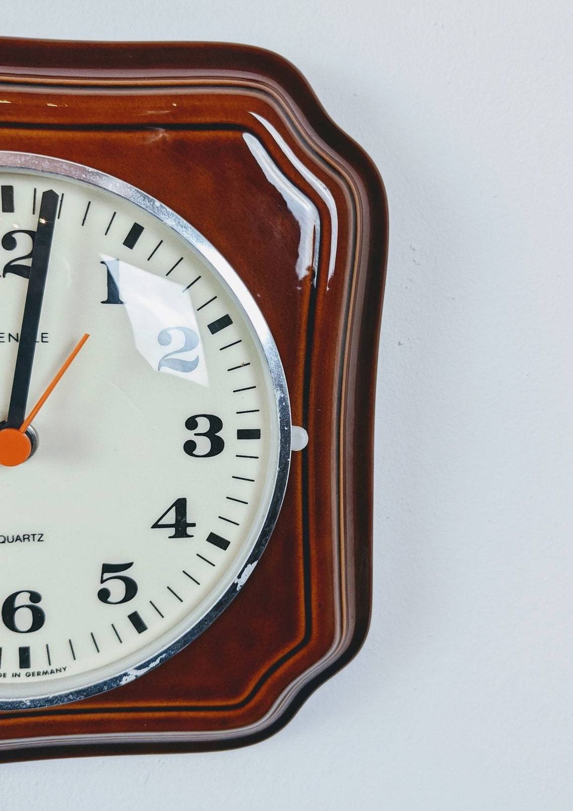 Vintage Kienzle Cermaic Clock   Mid Century 1960s German photo buy