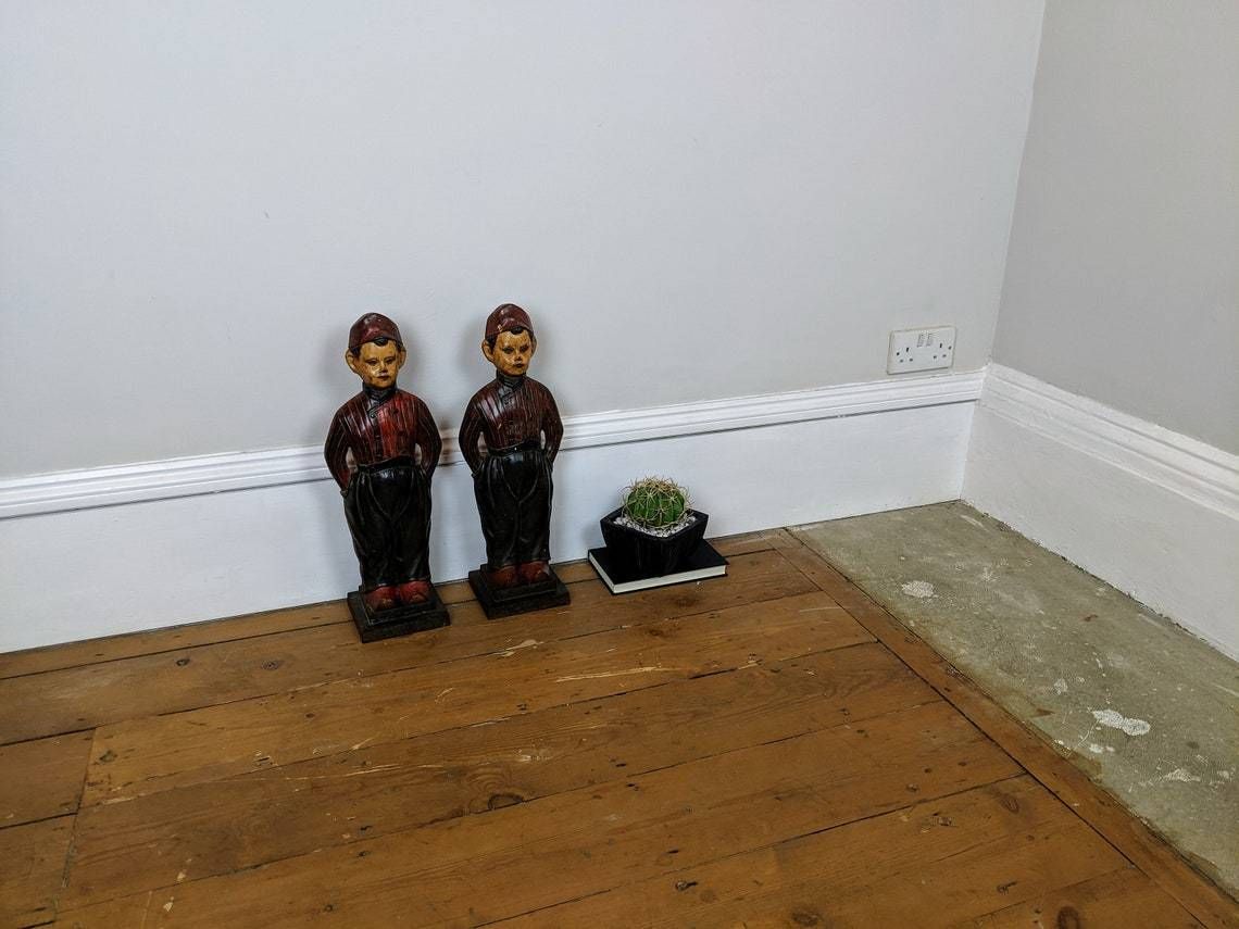 photo for sale Decorative Antique Figures   Fire Fenders