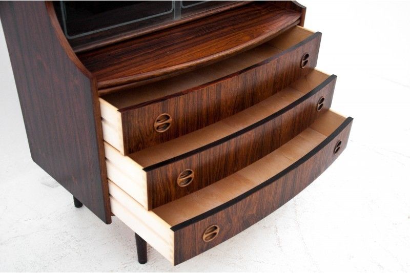 Furniture Rosewood Writing Desk, G. Falsig, Møbelfabrik Holstebro, 1970s photo