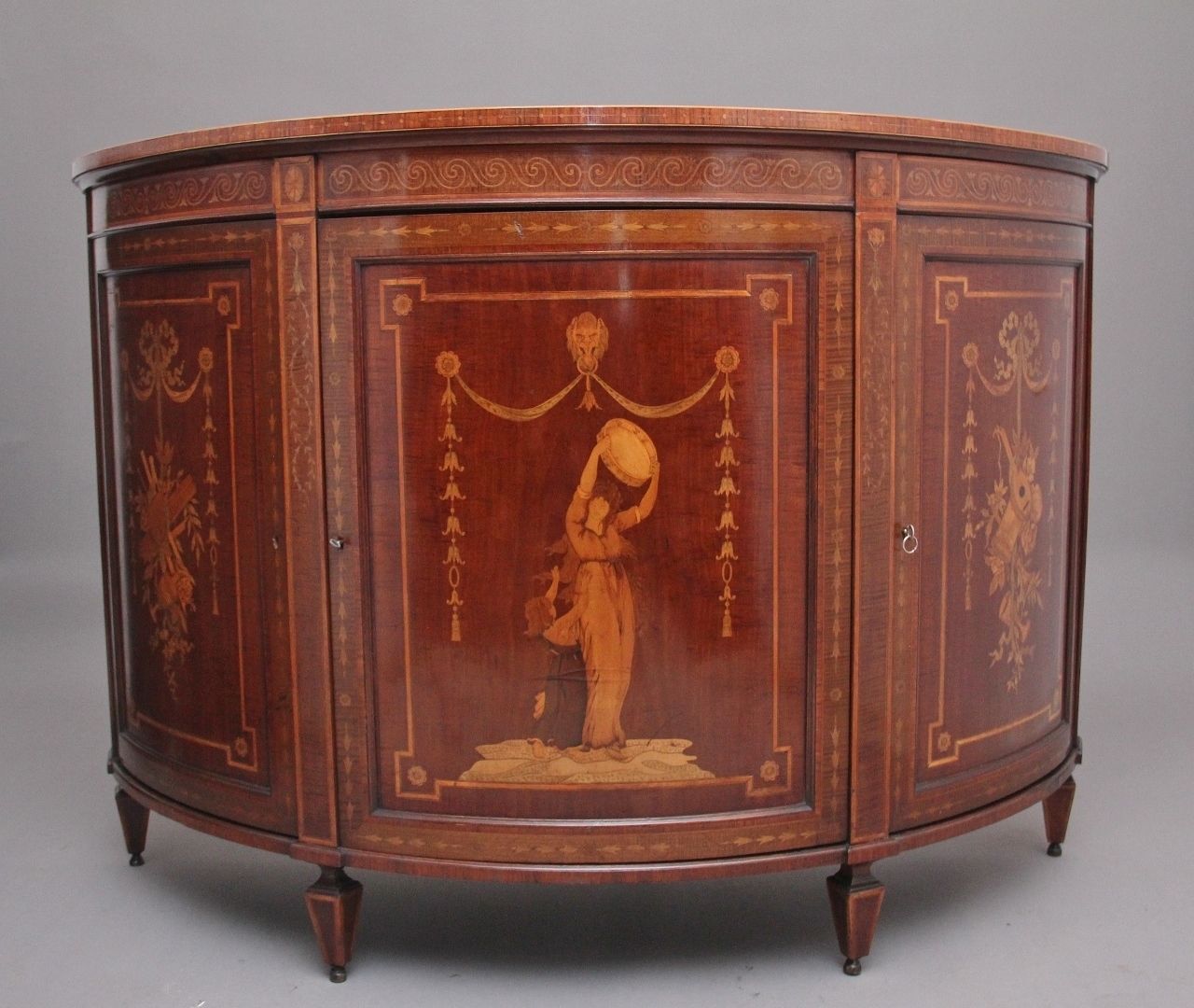 Fabulous Quality 19th Century Mahogany And Inlaid Cabinet photo furniture