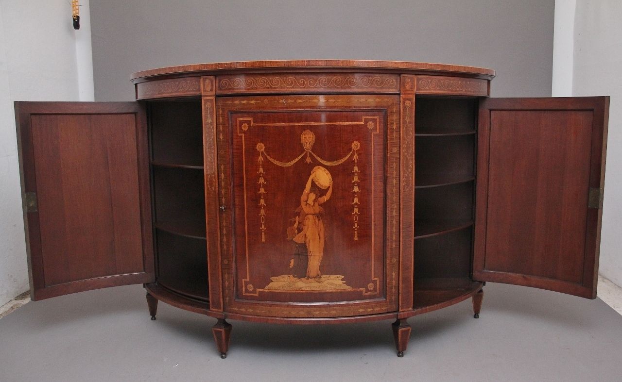 Fabulous Quality 19th Century Mahogany And Inlaid Cabinet photo Furniture