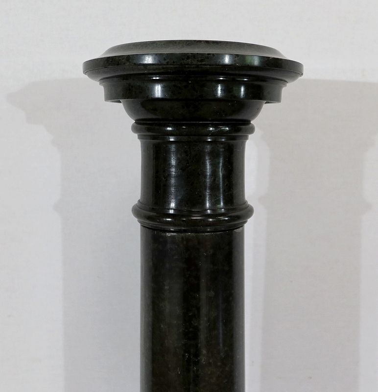 Column With Turntable In Green Sea Marble, 2nd Half Of The 19th Century photo Home Decor