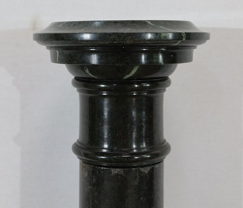 photo vinterior Column With Turntable In Green Sea Marble, 2nd Half Of The 19th Century