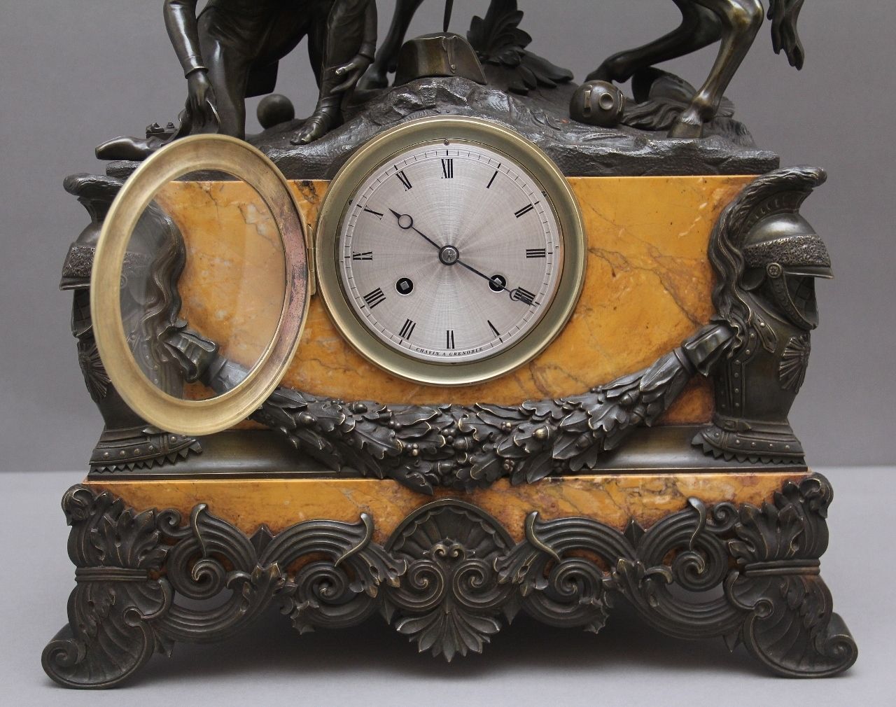 Home Decor Fabulous Quality Early 19th Century Marble And Bronze Mantle Clock photo