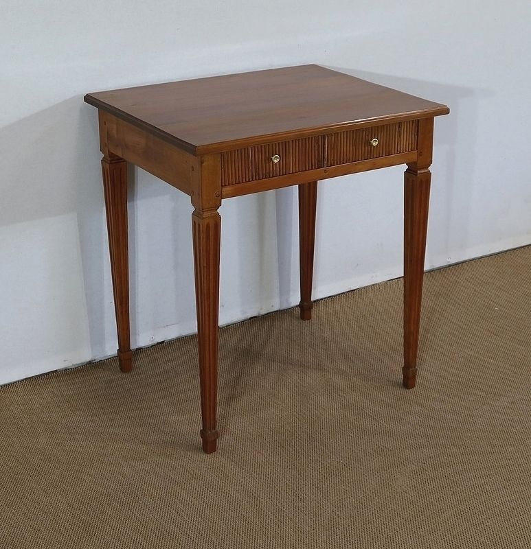 Small Table In Solid Cherry, Louis XVI Style, 1st Part Of The 19th Century