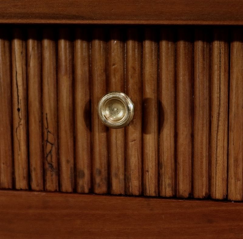 photo furniture Small Table In Solid Cherry, Louis XVI Style, 1st Part Of The 19th Century