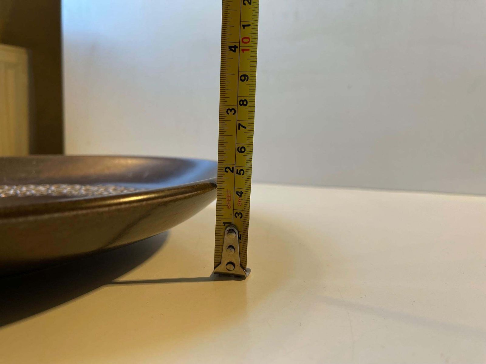 photo furniture Glazed Moon Surface Centerpiece Dish By Frederik Ravnild, Danish 1960s
