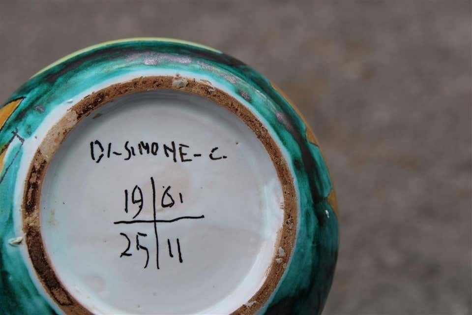Bottle Ceramic Castelli Futuristic 1961 Multicolor Italian Design Di Simone photo 890.0