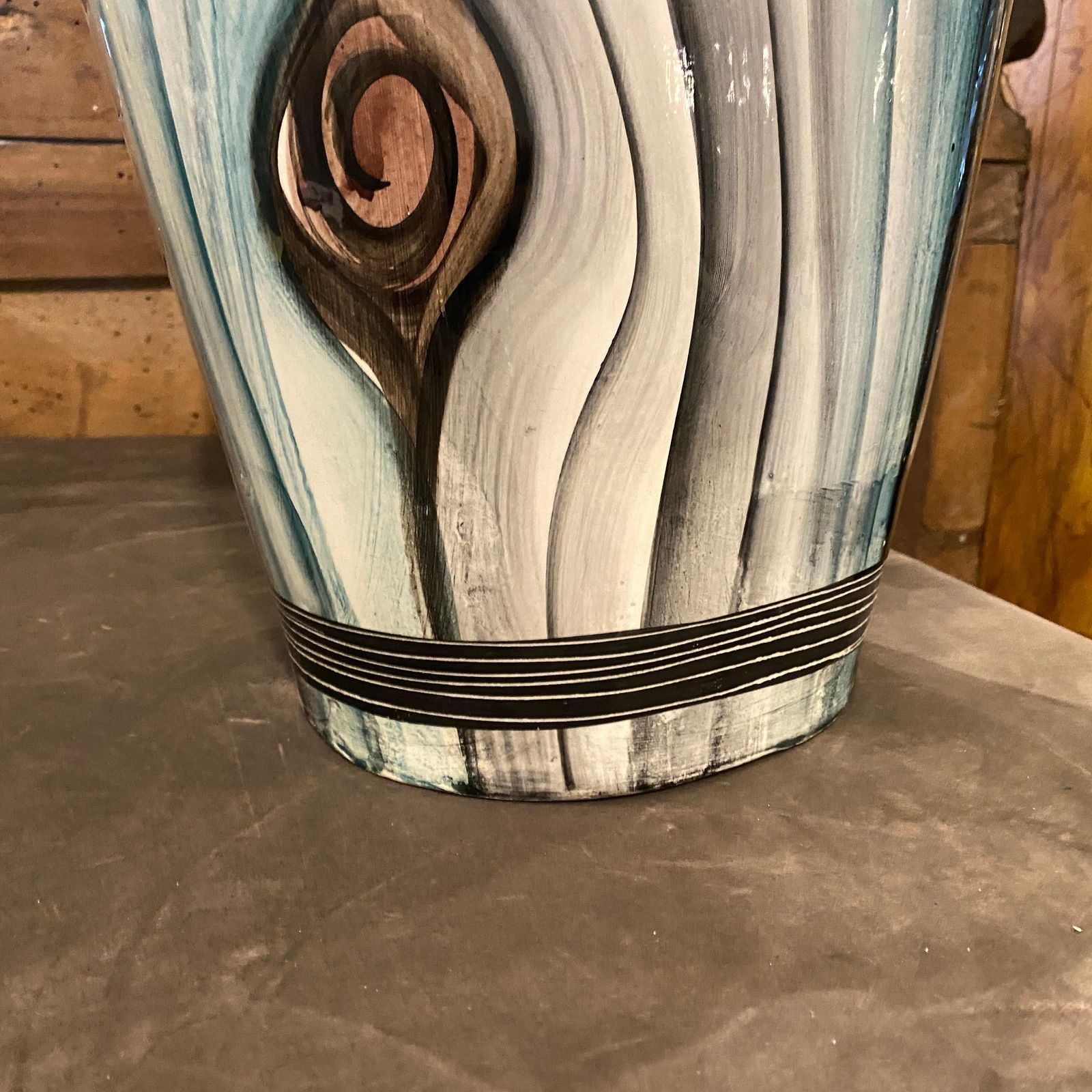 1950s Mid Century Modern Ceramic Italian Umbrella Stand photo buy